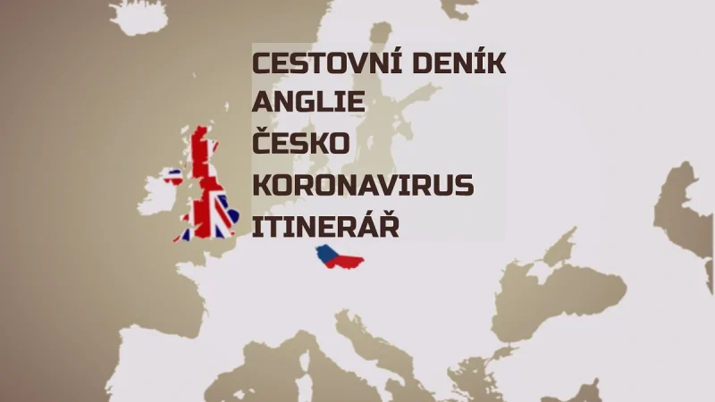 Anglie a Česko cestování koronavirus